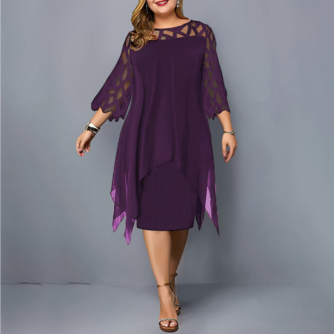 Cathryn - Elegancka i stylowa sukienka midi