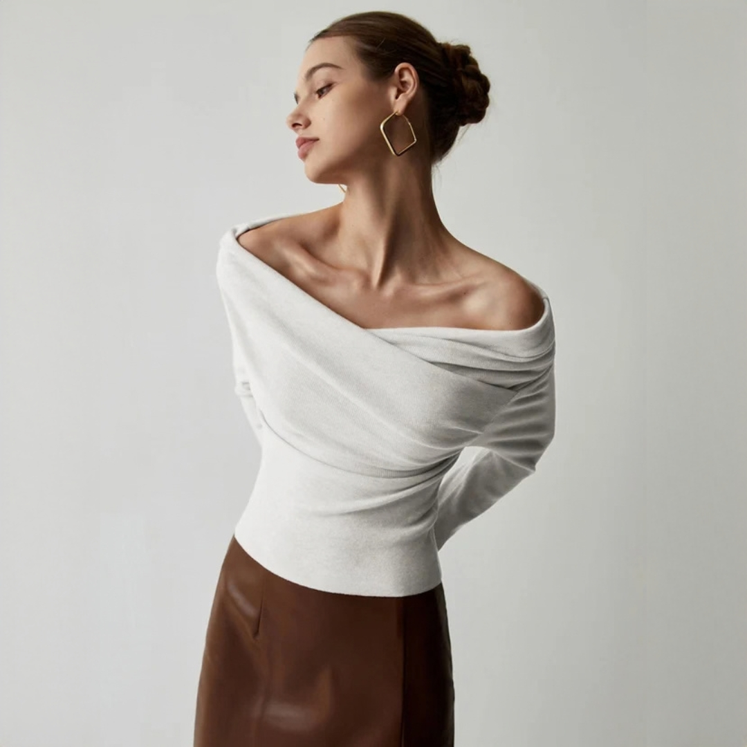 Yasmin - Elegancka bluzka bez ramiączek