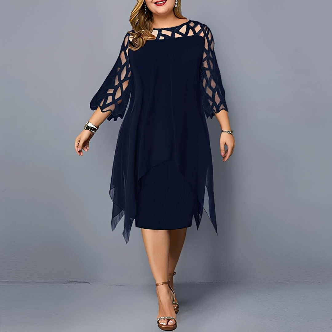 Cathryn - Elegancka i stylowa sukienka midi