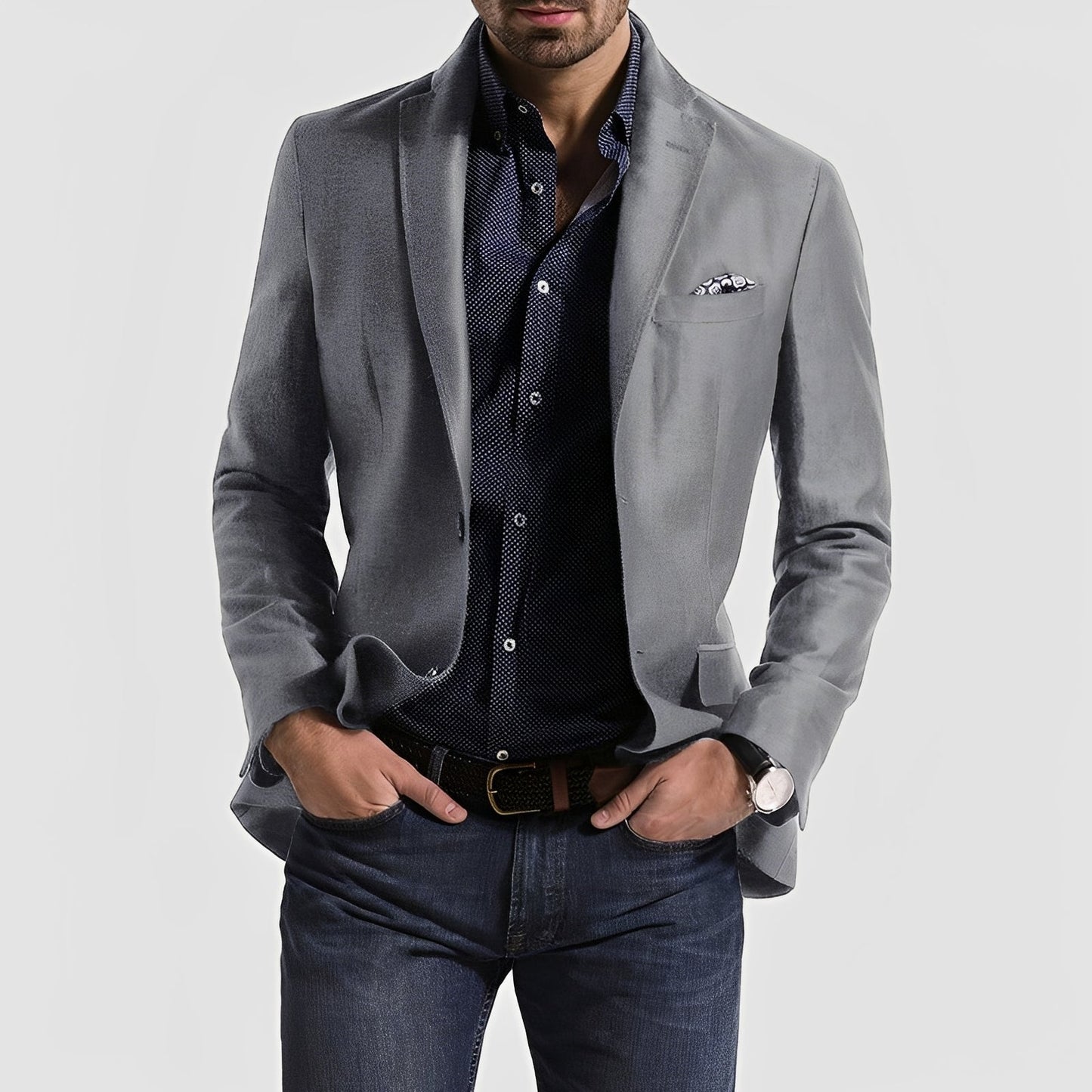 George - Elegancki męski blezer z dwoma guzikami