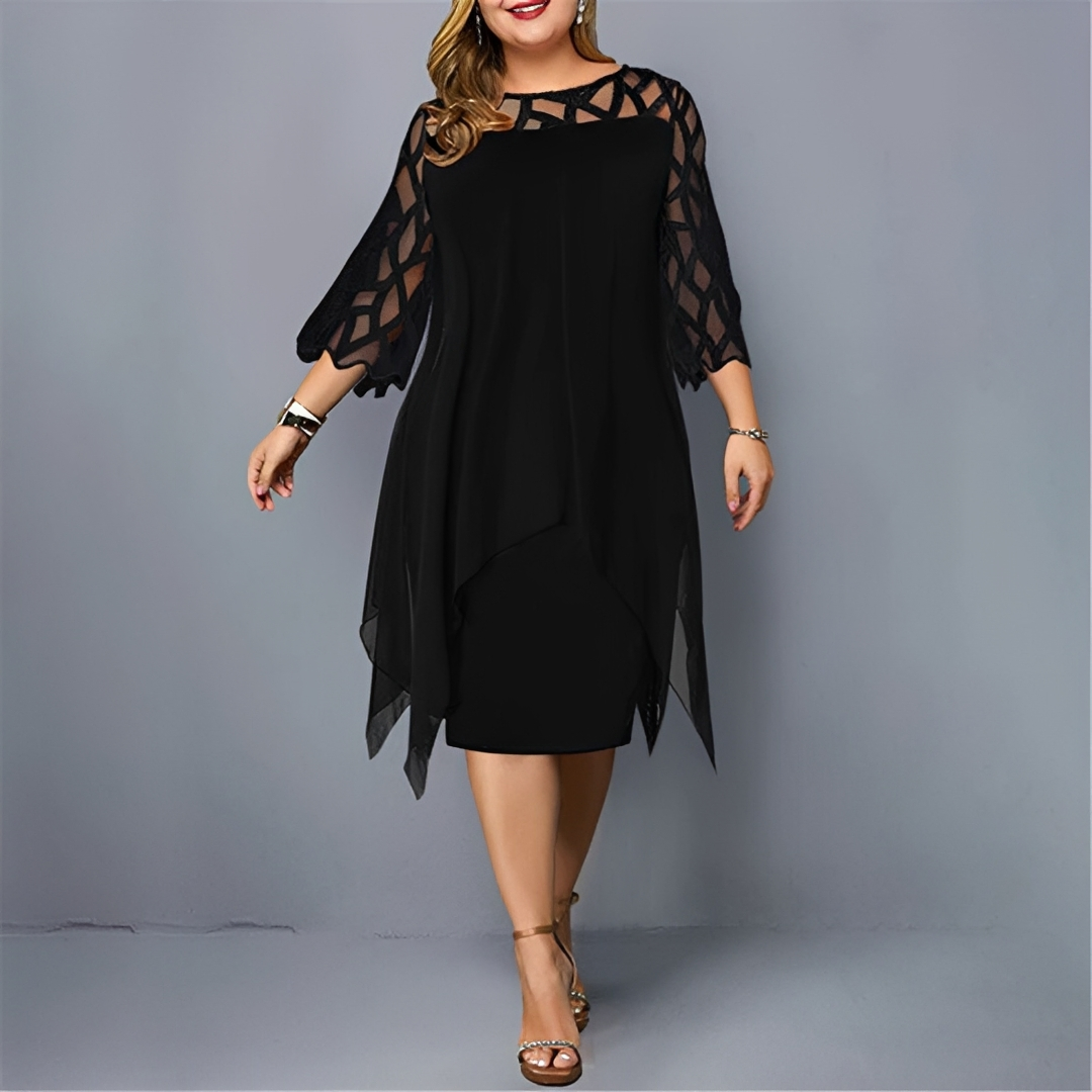 Cathryn - Elegancka i stylowa sukienka midi