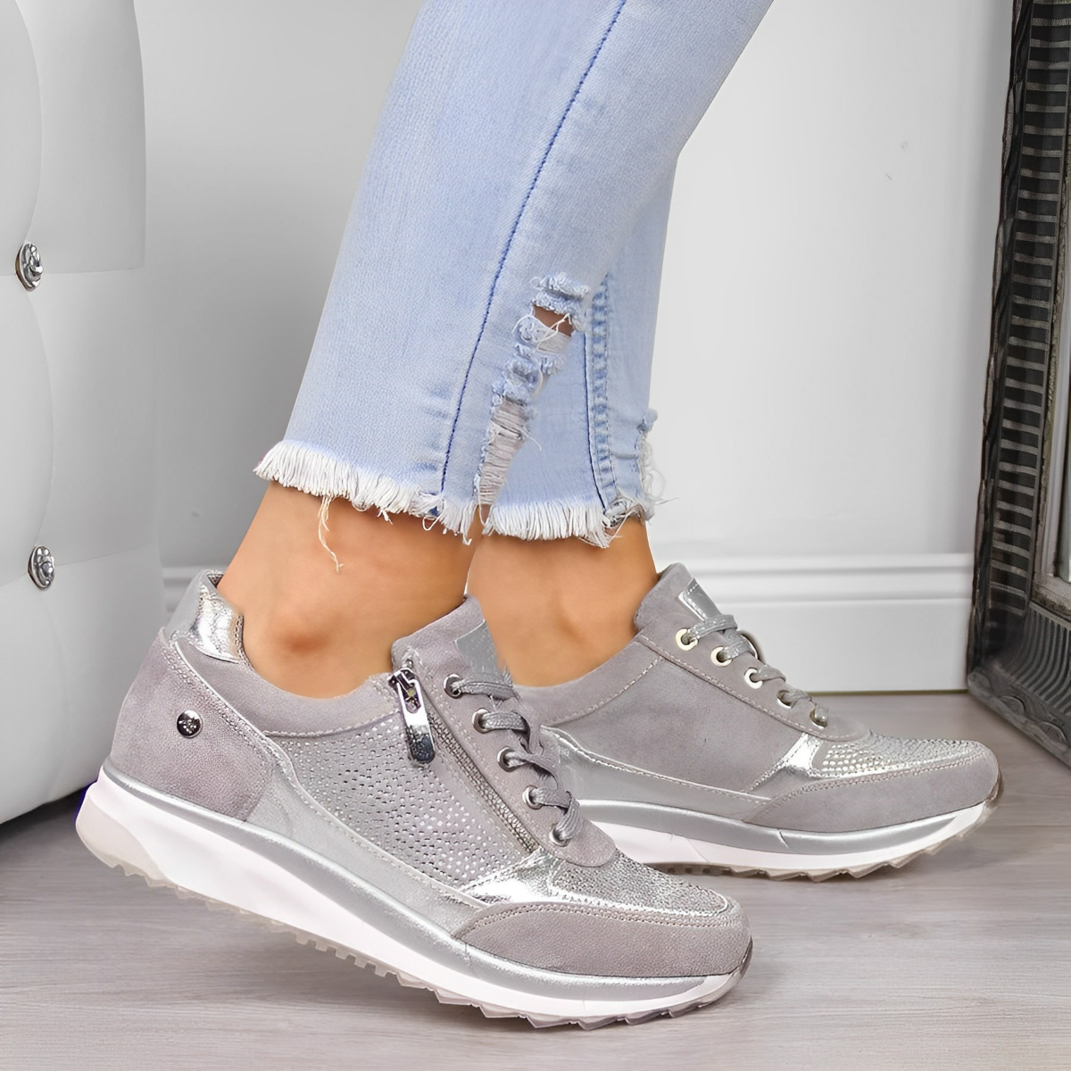 Eljenie - Eleganckie sneakersy sznurowane