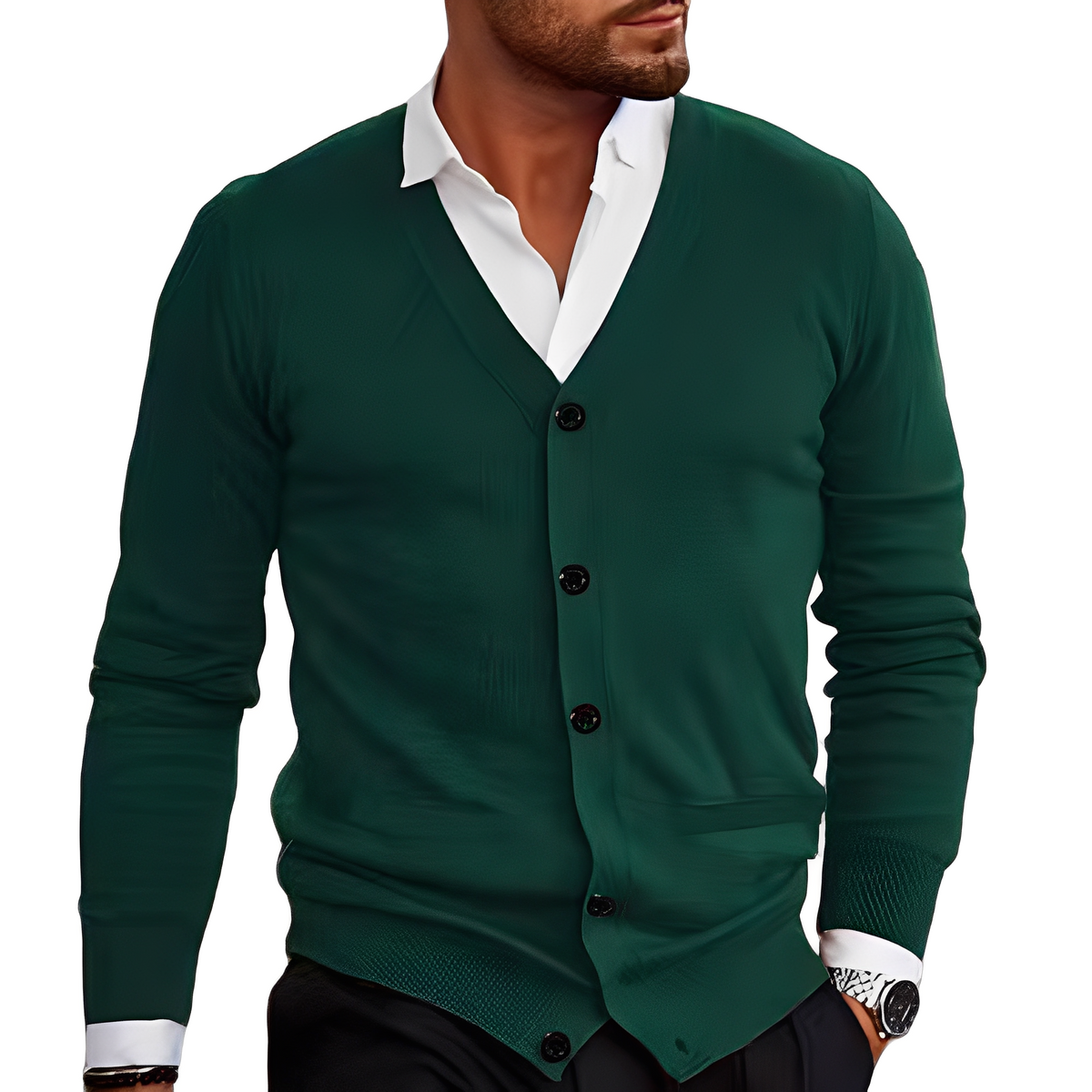 Holden - Komfortowa i ciepła kurtka zapinana na guziki