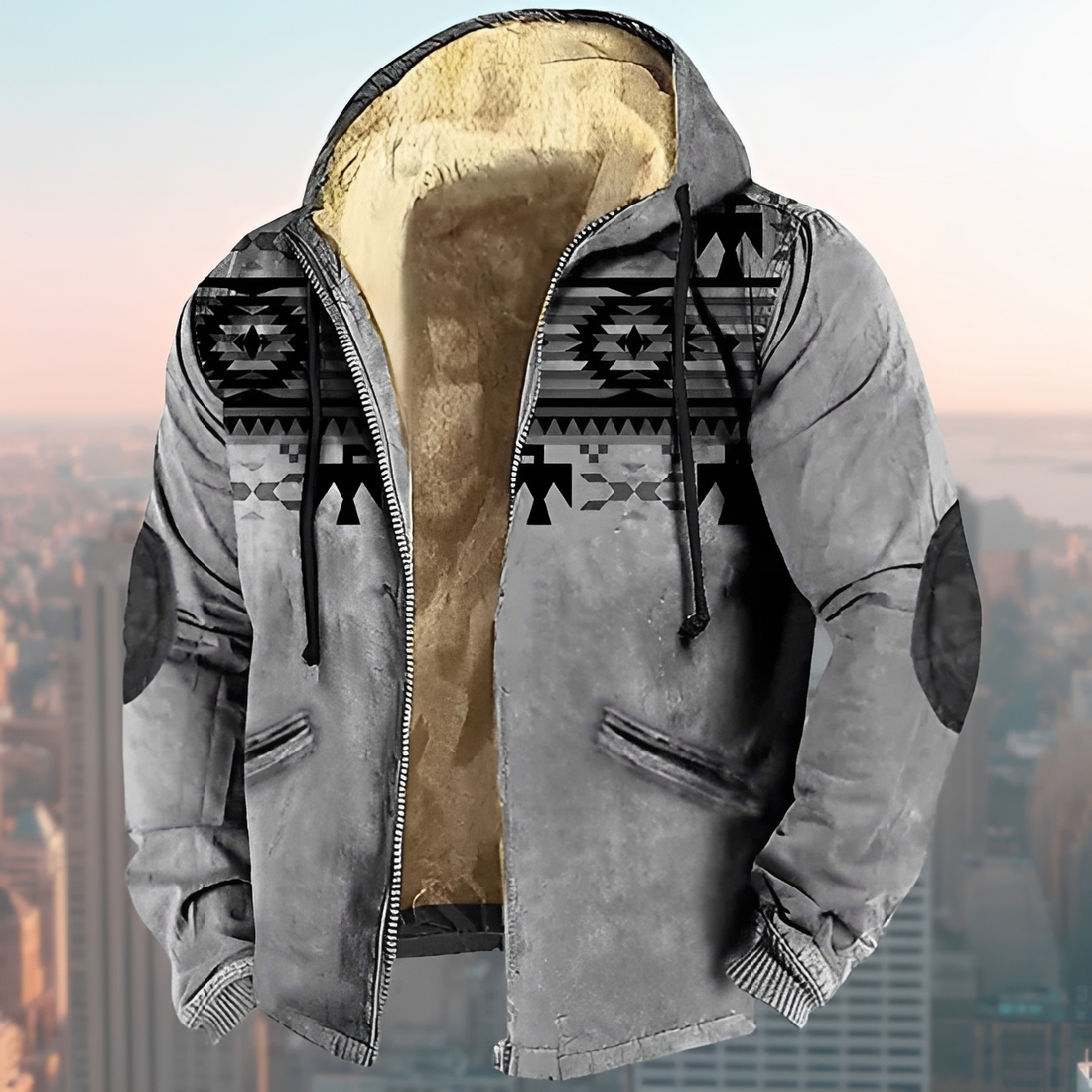 Laszlo - Bluza z kapturem w stylu vintage
