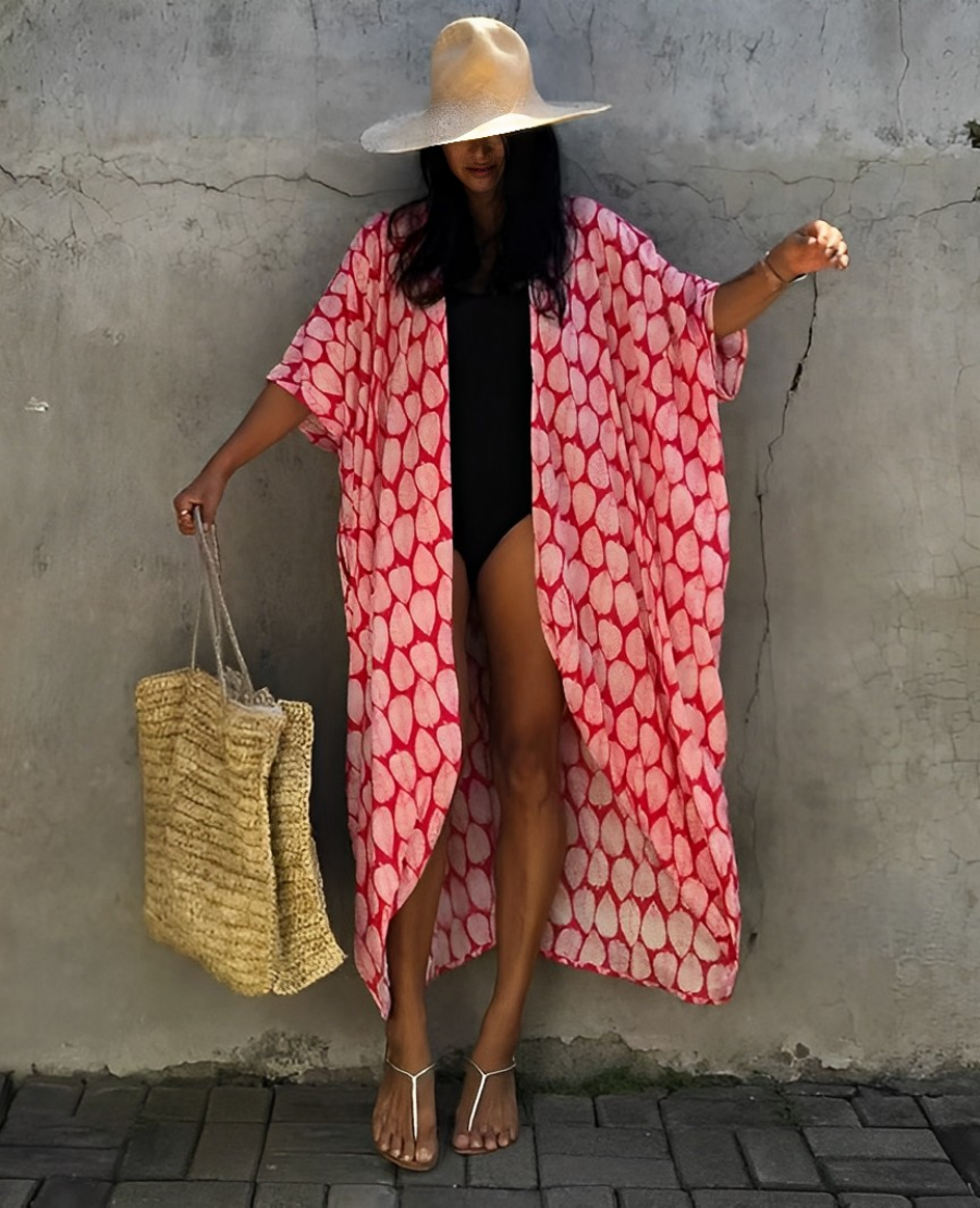 Lizzie - Stylowa Sukienka Kimono