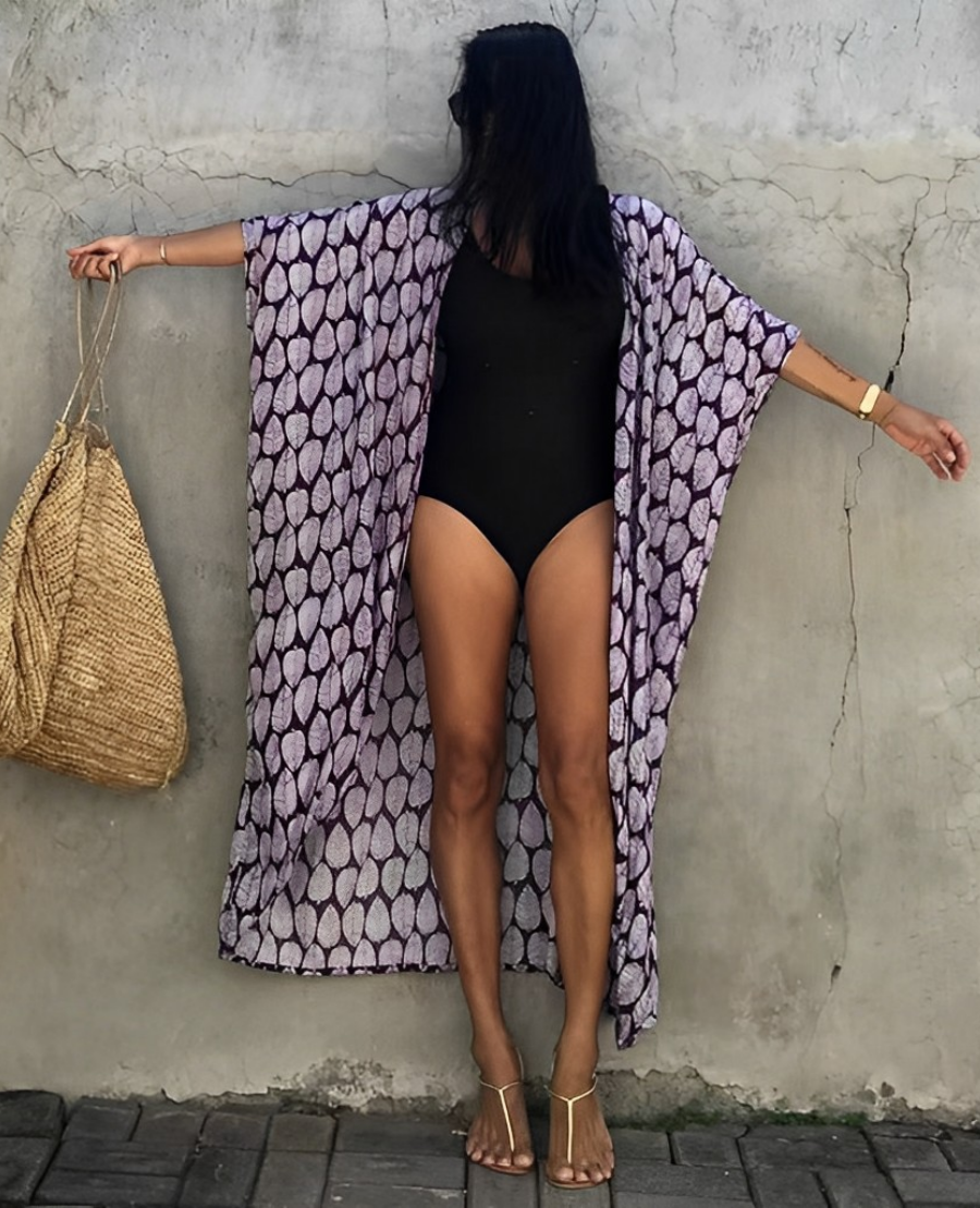 Lizzie - Stylowa Sukienka Kimono