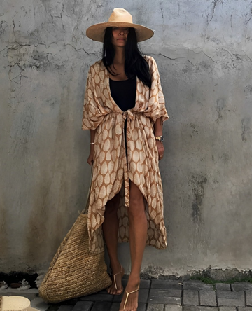 Lizzie - Stylowa Sukienka Kimono