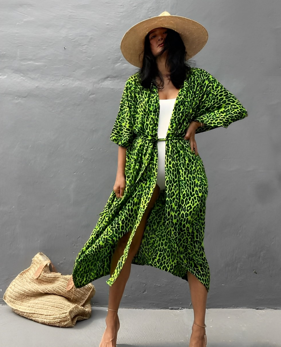 Lizzie - Stylowa Sukienka Kimono