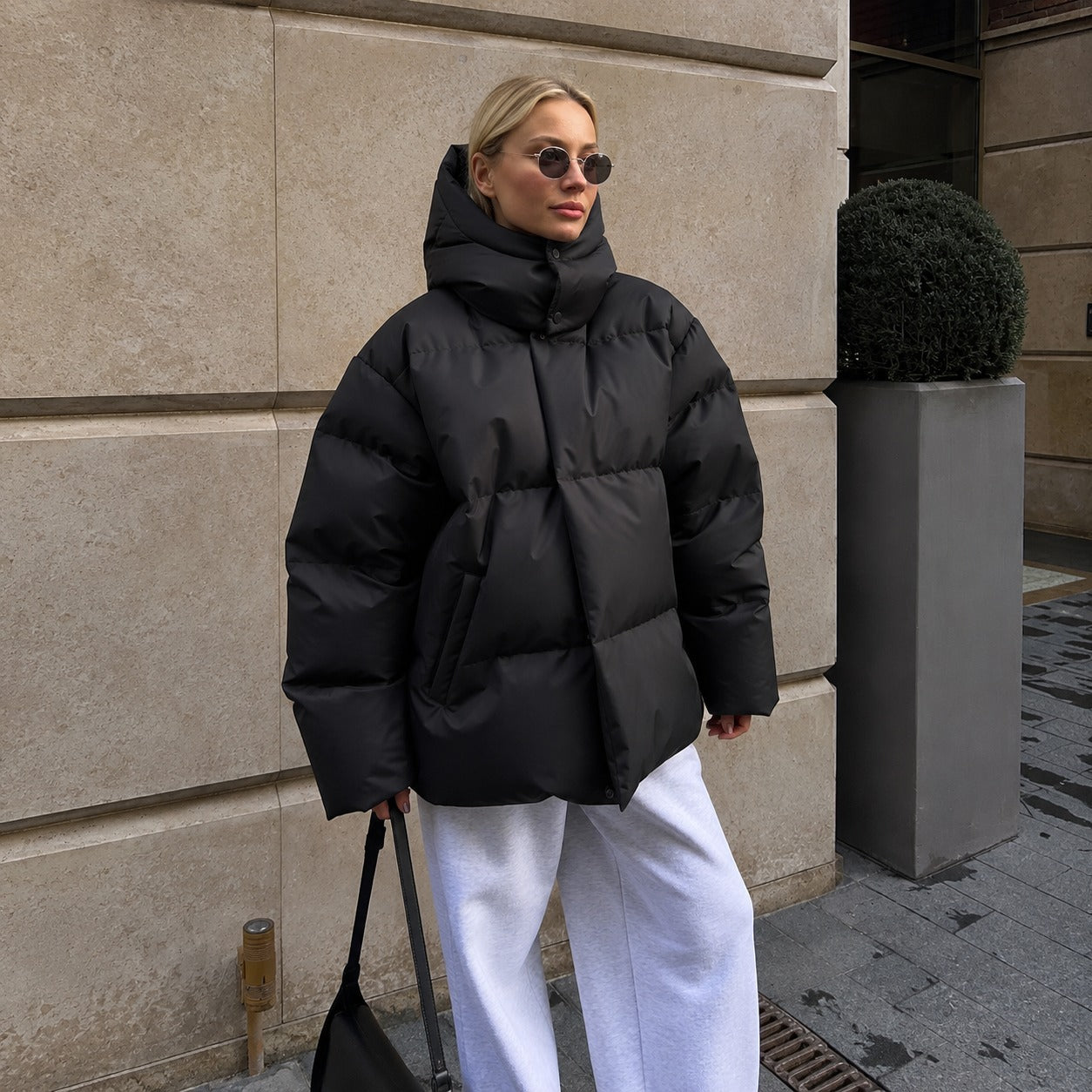 Natalia - Ciepła kurtka z kapturem