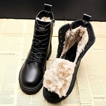 Adelpha - Czarne buty na zimową pogodę