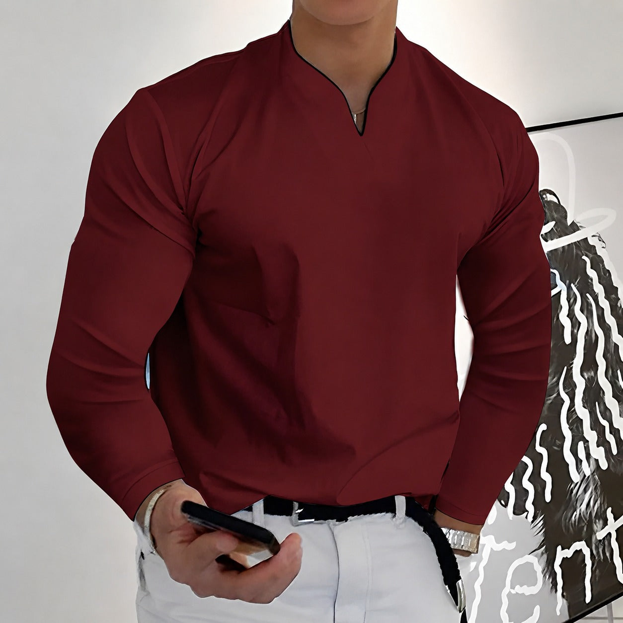 Corentin - Elegancka męska koszula z długimi rękawami