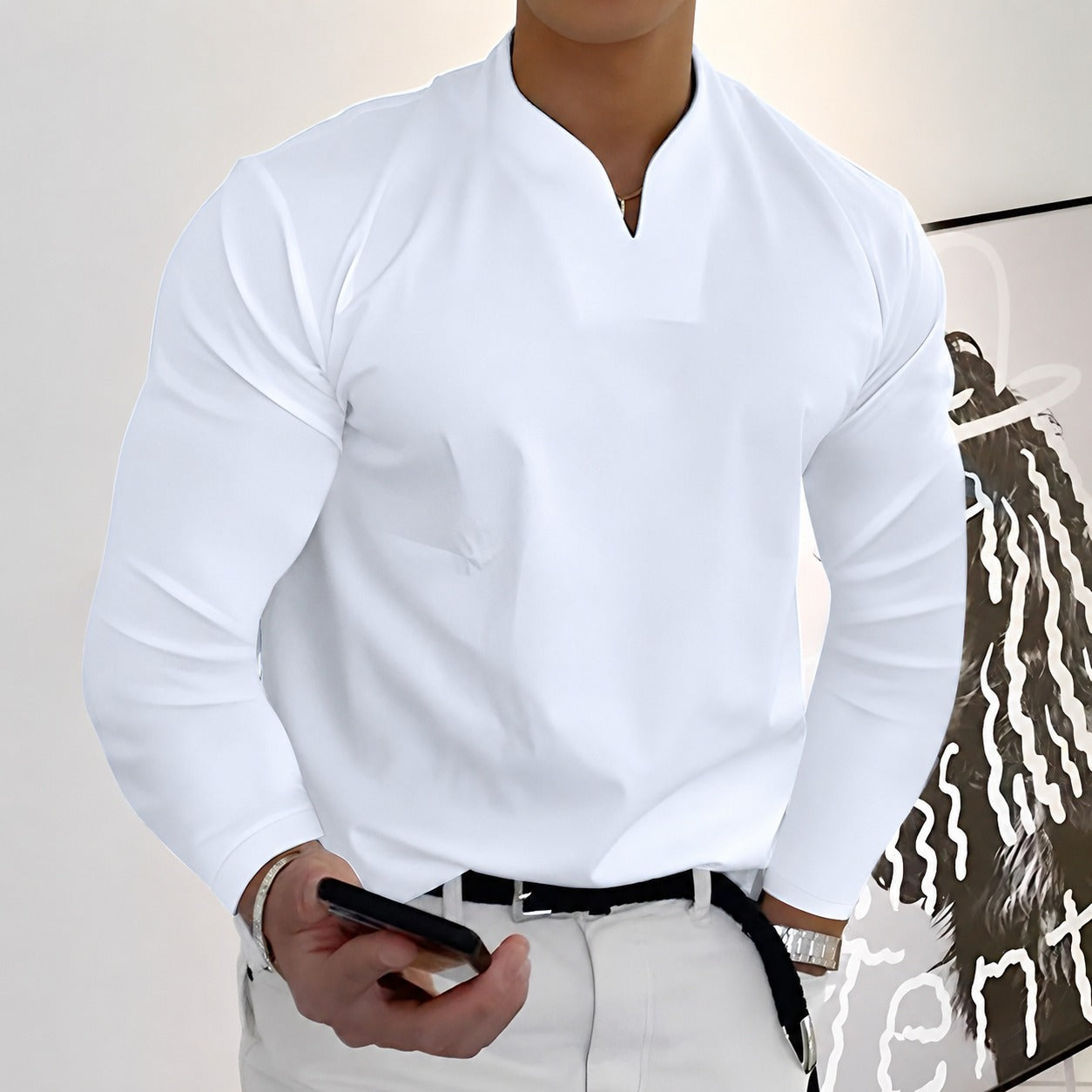 Corentin - Elegancka męska koszula z długimi rękawami