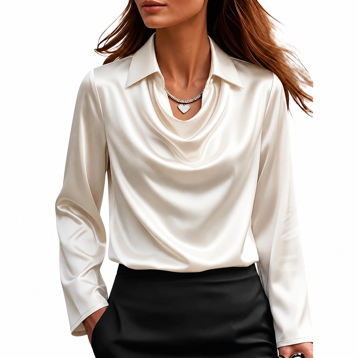 Dionne - Elegancka damska koszula z długimi rękawami