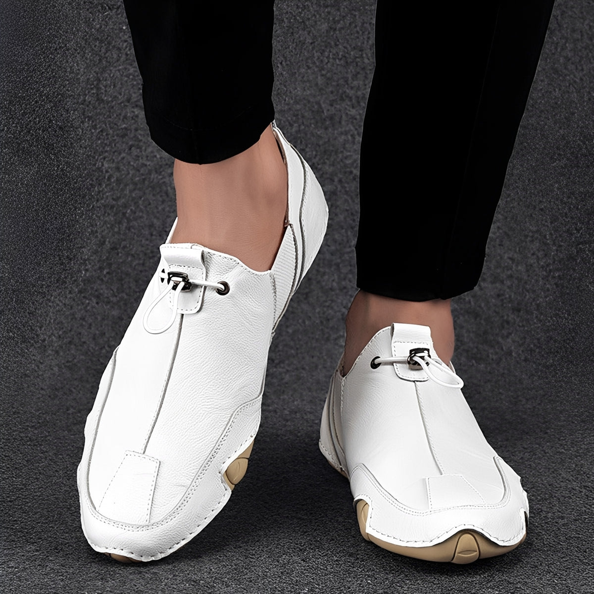 Geff - Casualowe stylowe loafersy