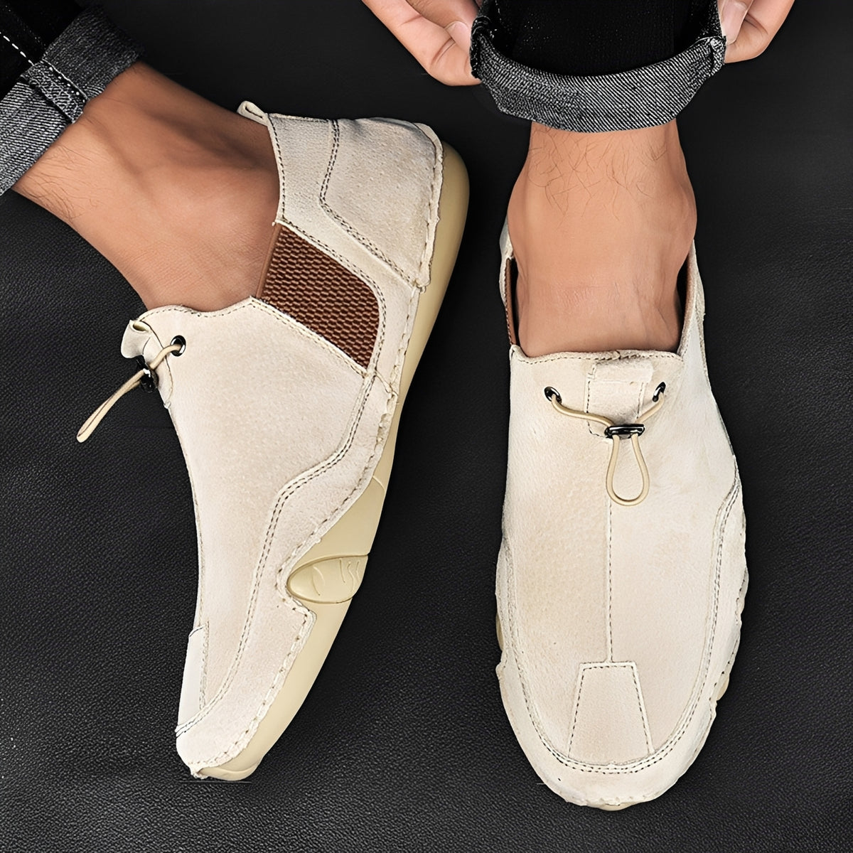 Geff - Casualowe stylowe loafersy