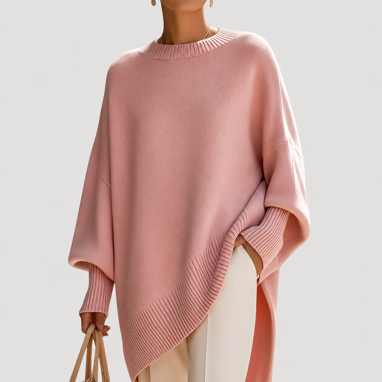 Pamella - Modny duży sweter dla kobiet