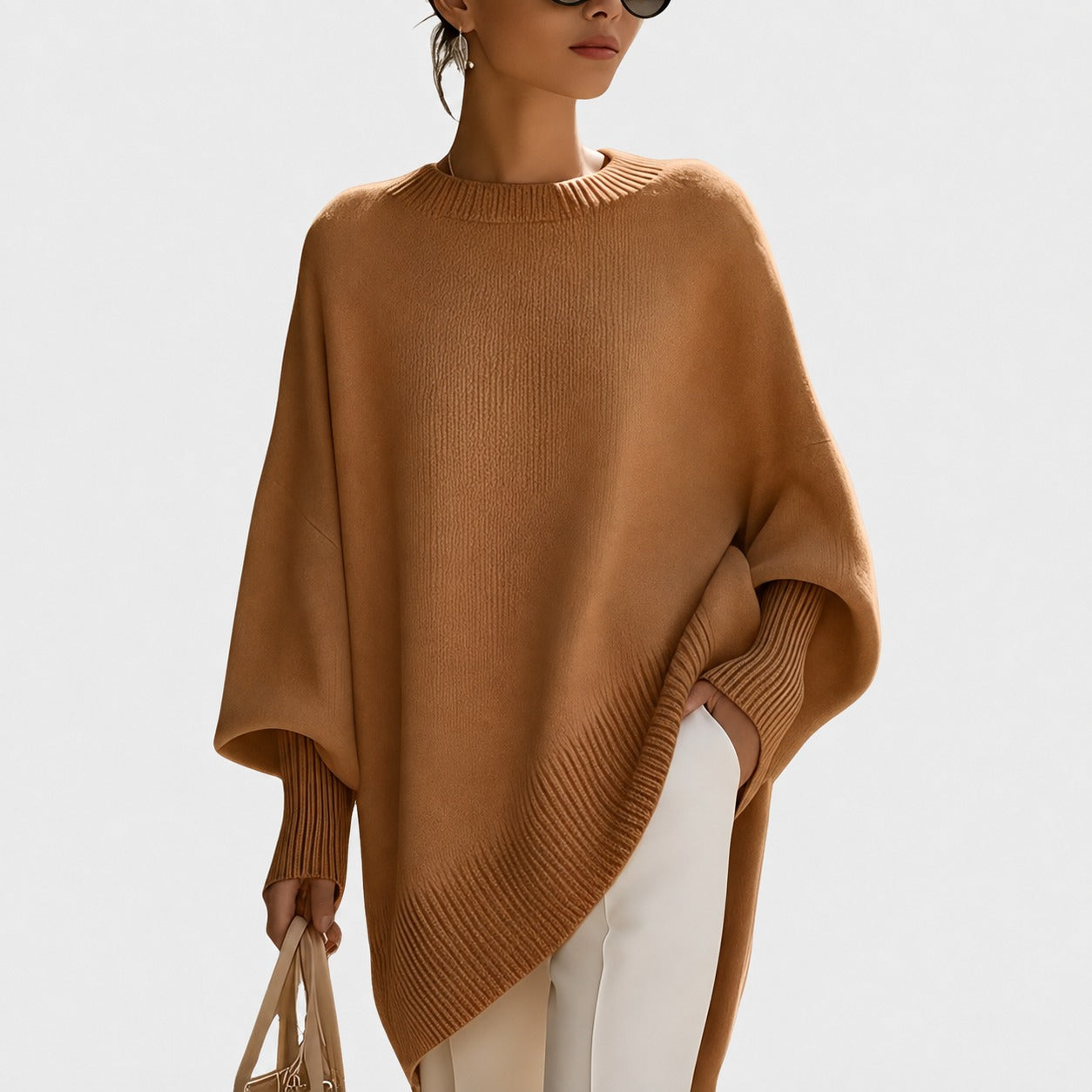 Pamella - Modny duży sweter dla kobiet