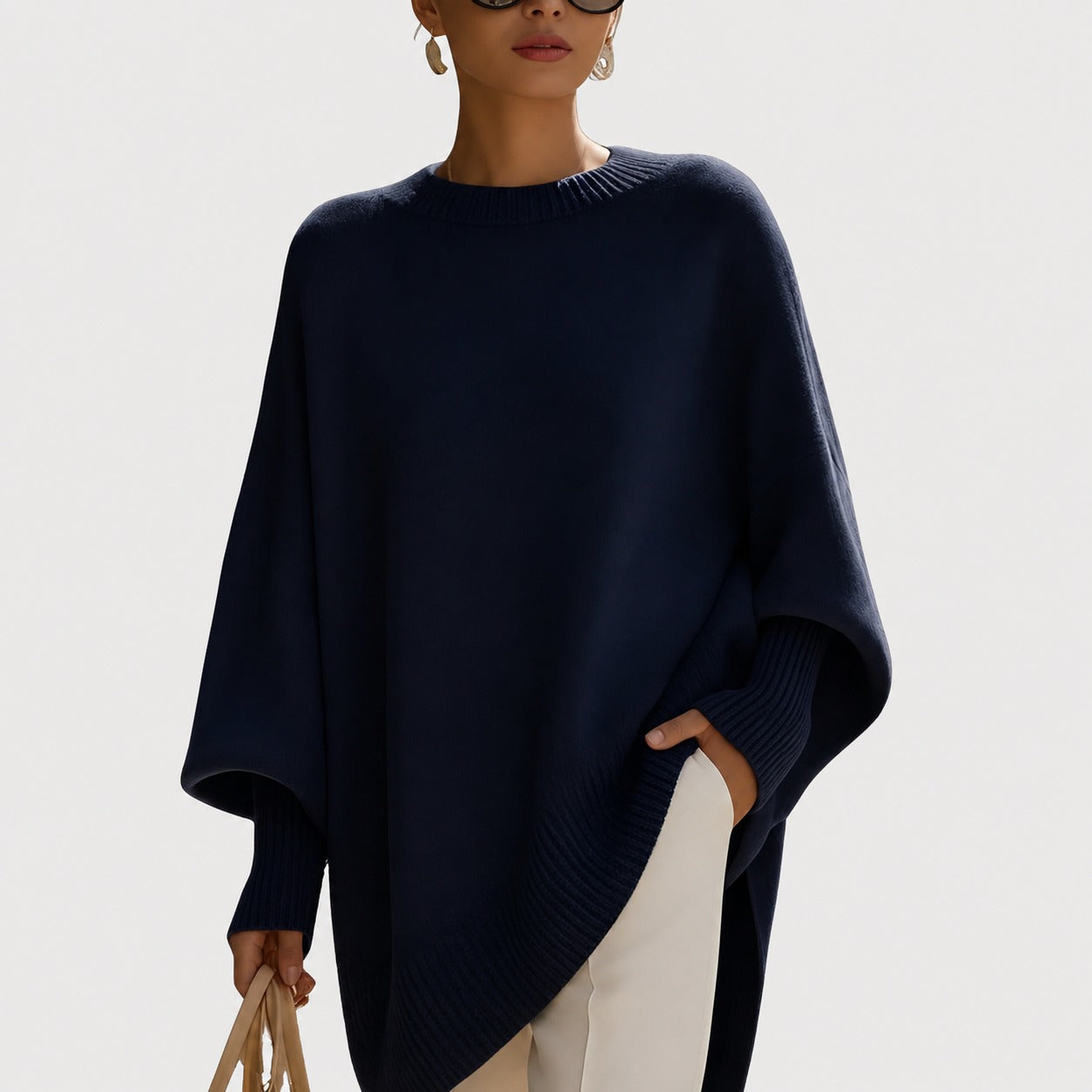 Pamella - Modny duży sweter dla kobiet