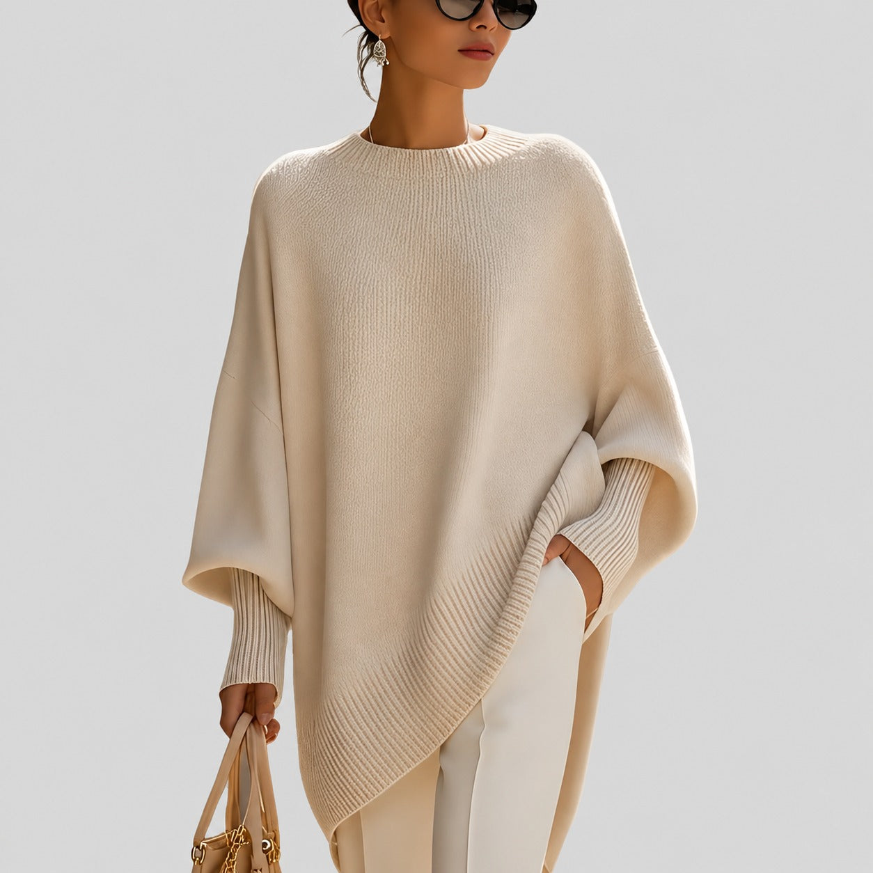 Pamella - Modny duży sweter dla kobiet