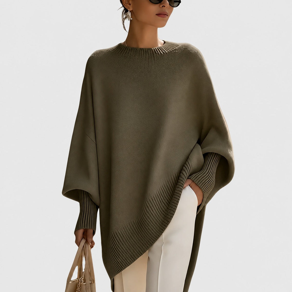 Pamella - Modny duży sweter dla kobiet
