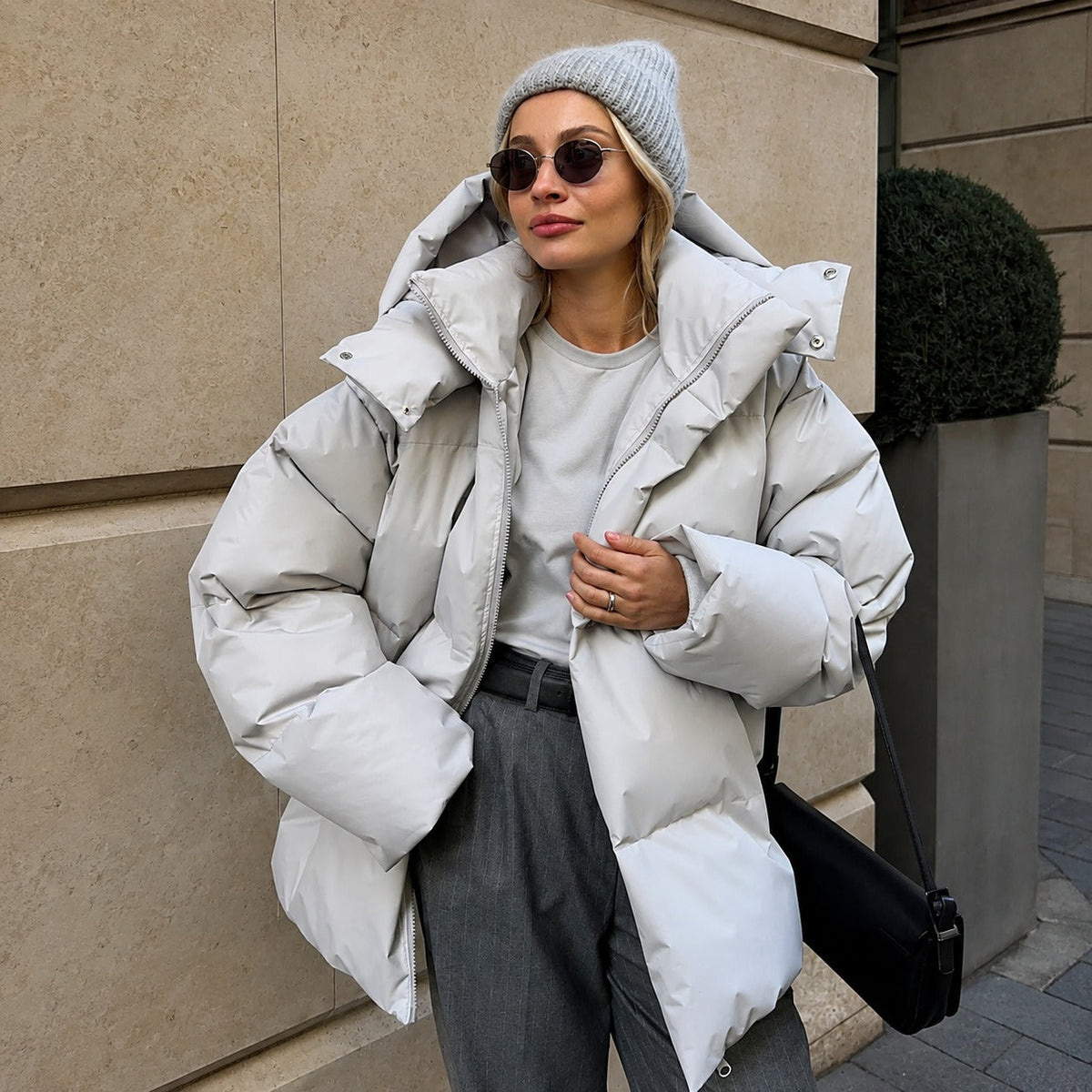 Natalia - Ciepła kurtka z kapturem