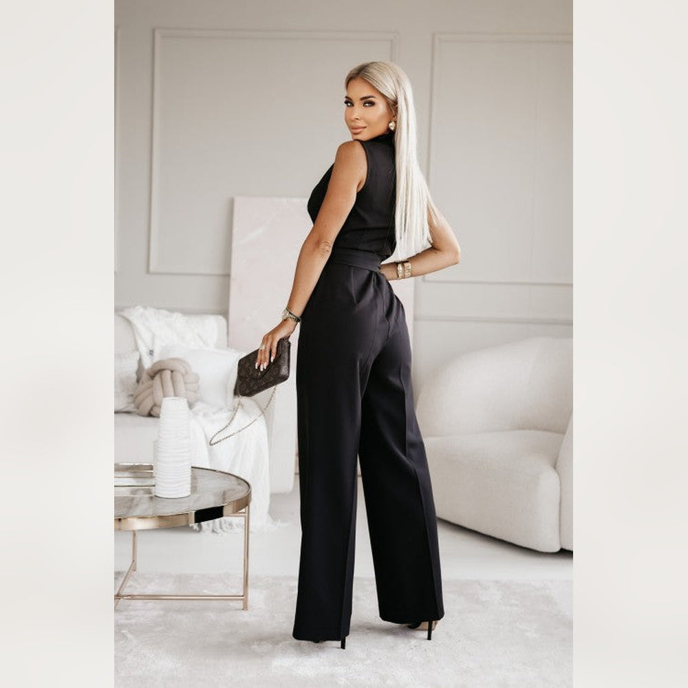 Maribel – Kombinezon Bez Rękawów – Elegancka Sylwetka z Urokliwym Krojami