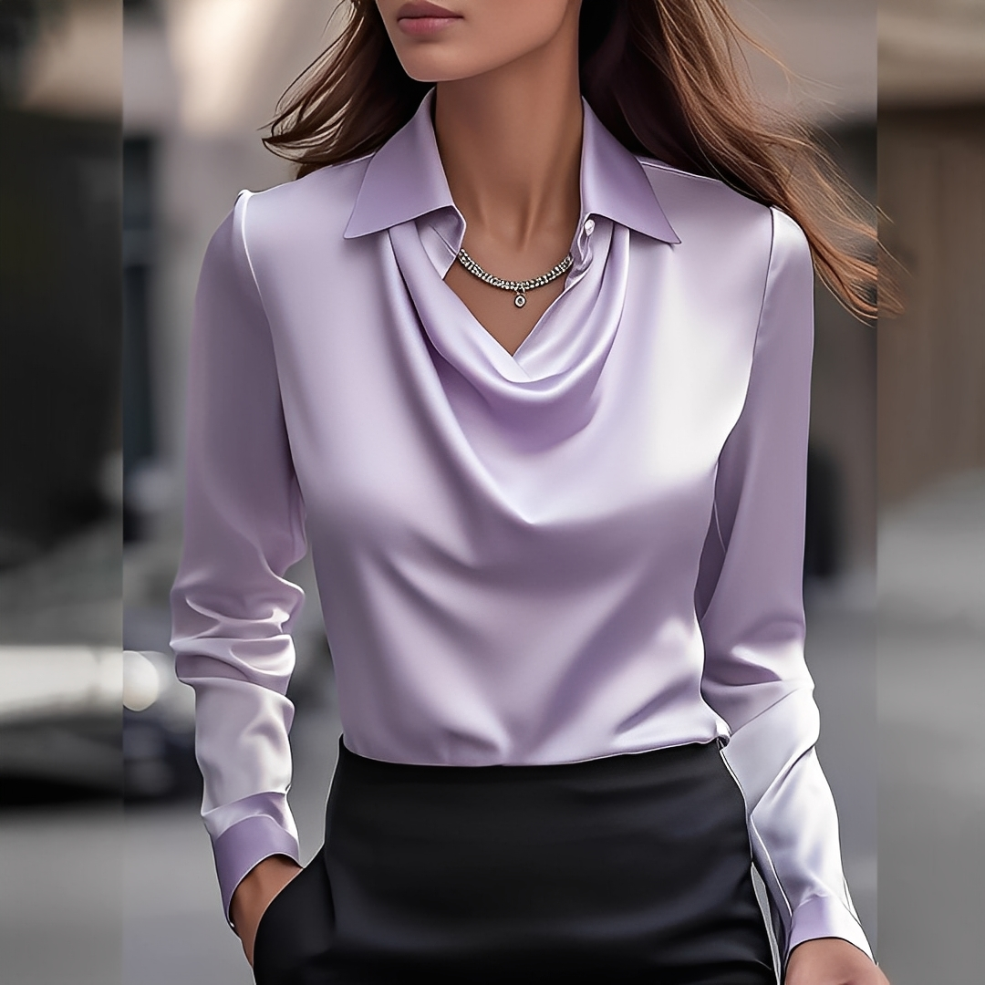 Laurentine - Elegancka bluzka z długimi rękawami dla kobiet