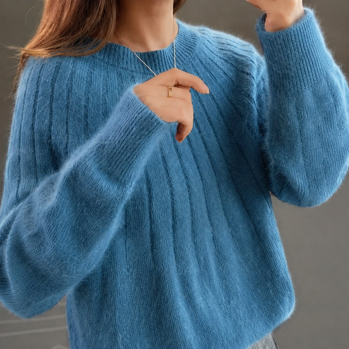 Taimi - Damski Sweter o Naturalnym Stylowym Wyglądzie