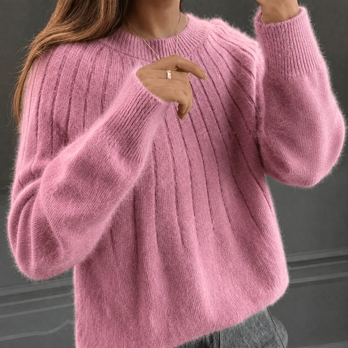 Taimi - Damski Sweter o Naturalnym Stylowym Wyglądzie