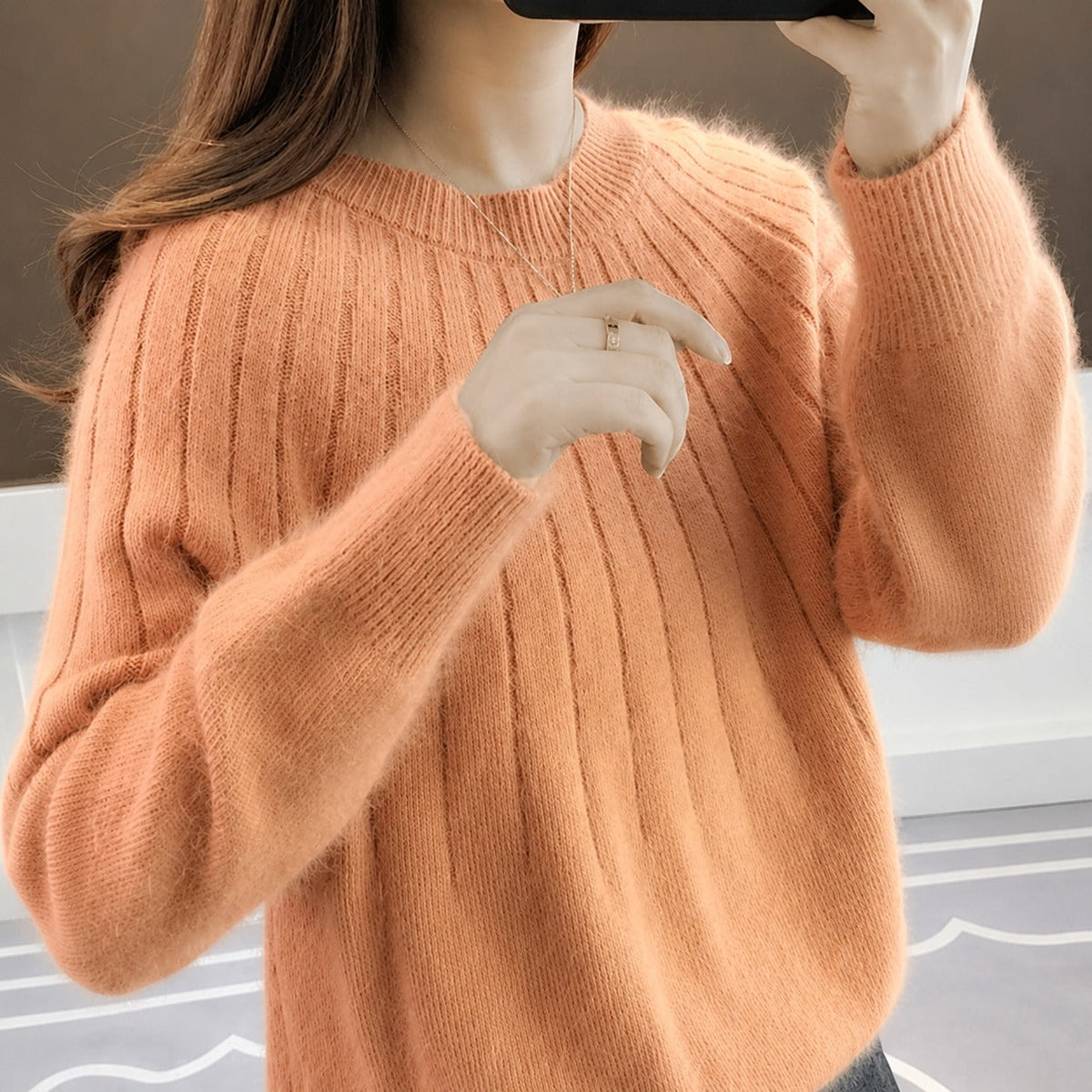 Taimi - Damski Sweter o Naturalnym Stylowym Wyglądzie