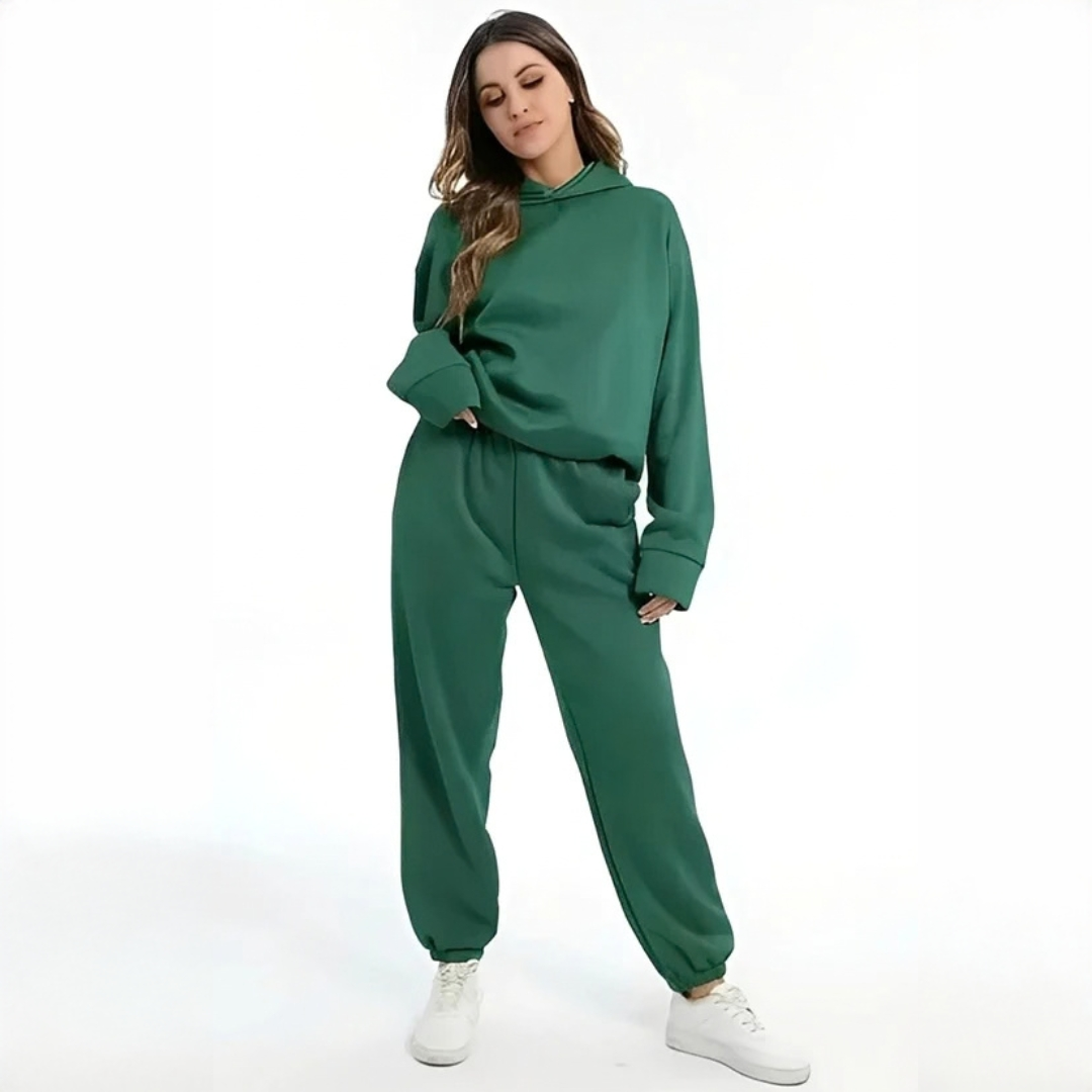 Adelia - Przytulny i ciepły zestaw z bluzą z kapturem