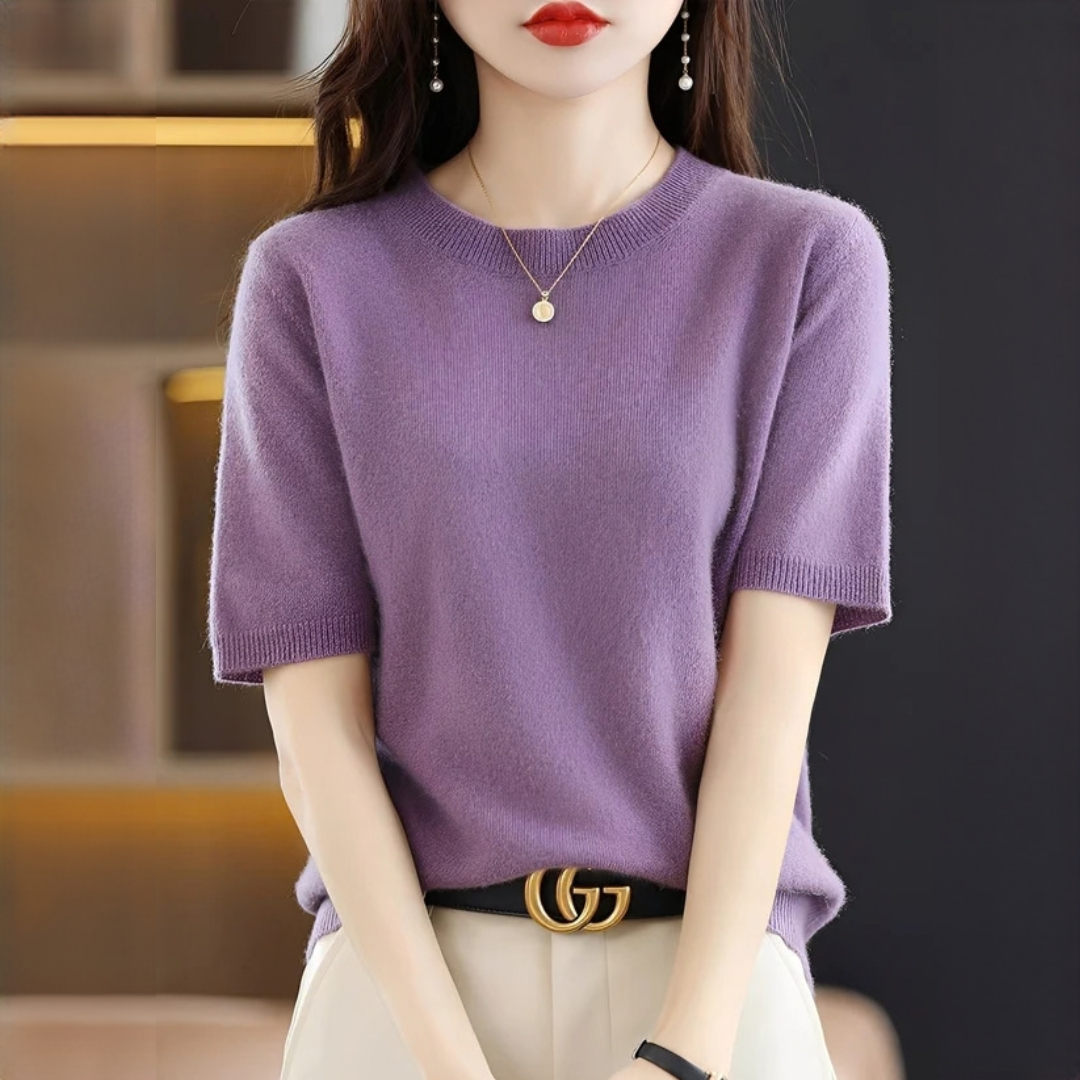 Blandine - Elegancki i miękki T-shirt