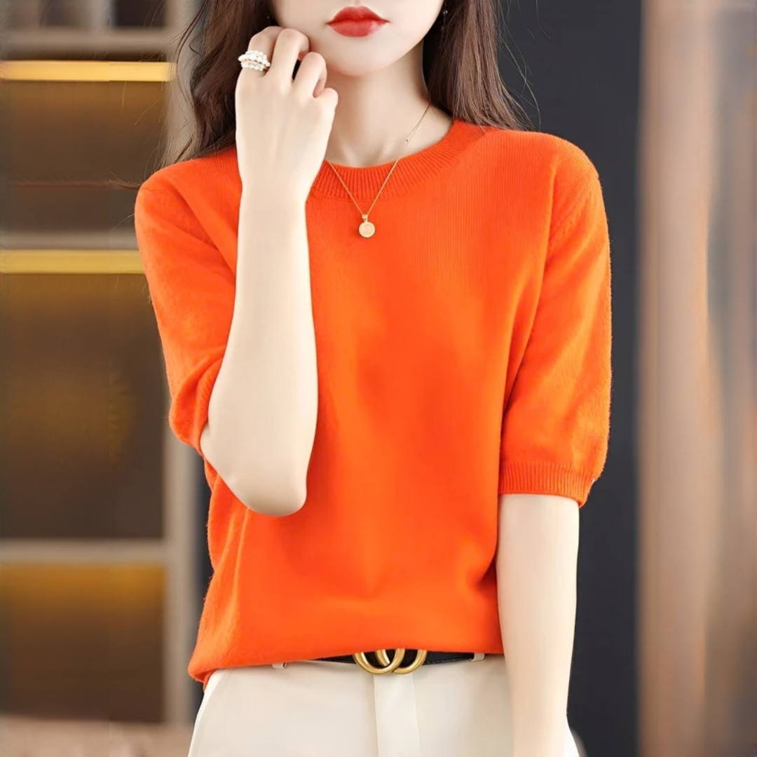 Blandine - Elegancki i miękki T-shirt
