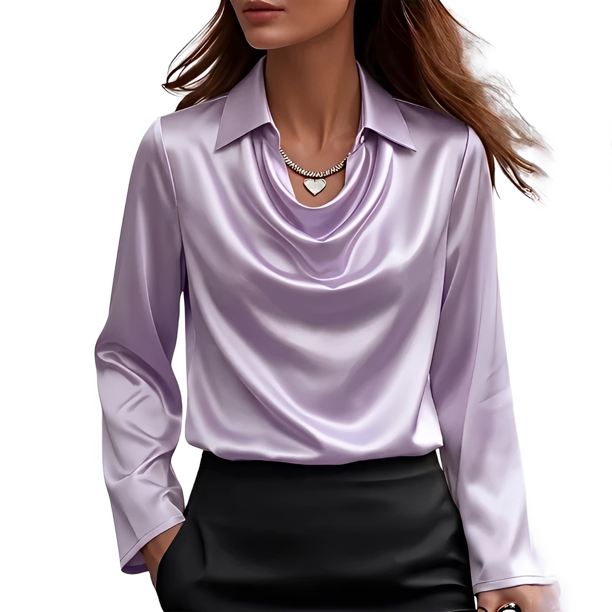 Dynah - Elegancka bluzka z długim rękawem