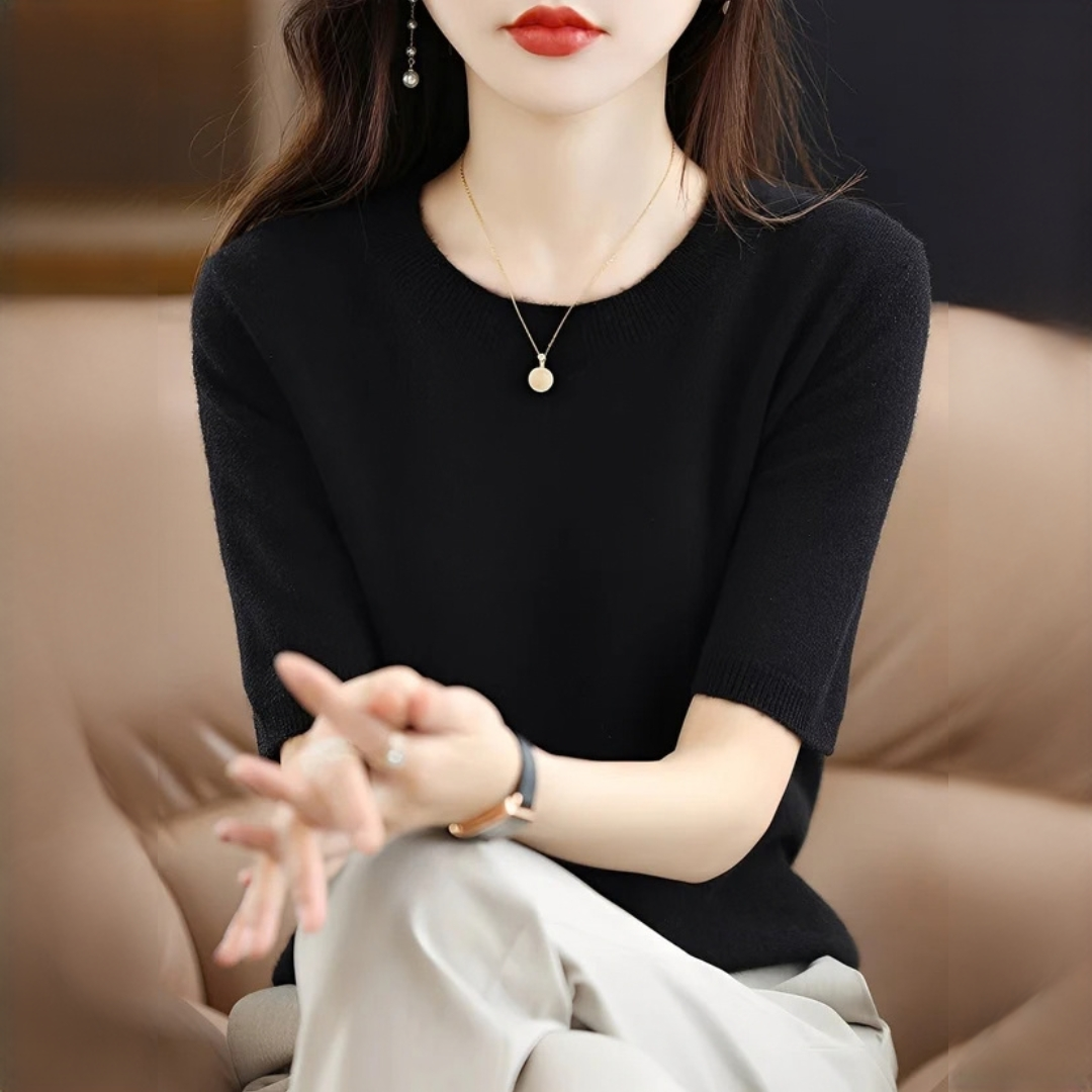 Blandine - Elegancki i miękki T-shirt