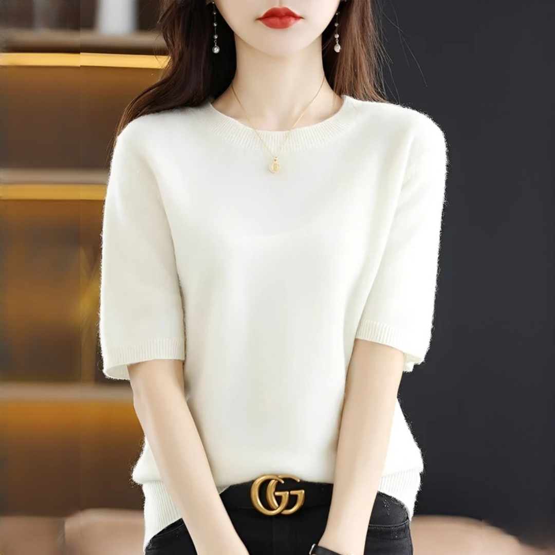 Blandine - Elegancki i miękki T-shirt