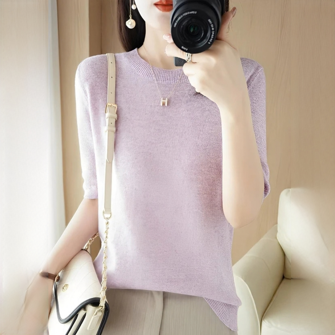 Blandine - Elegancki i miękki T-shirt
