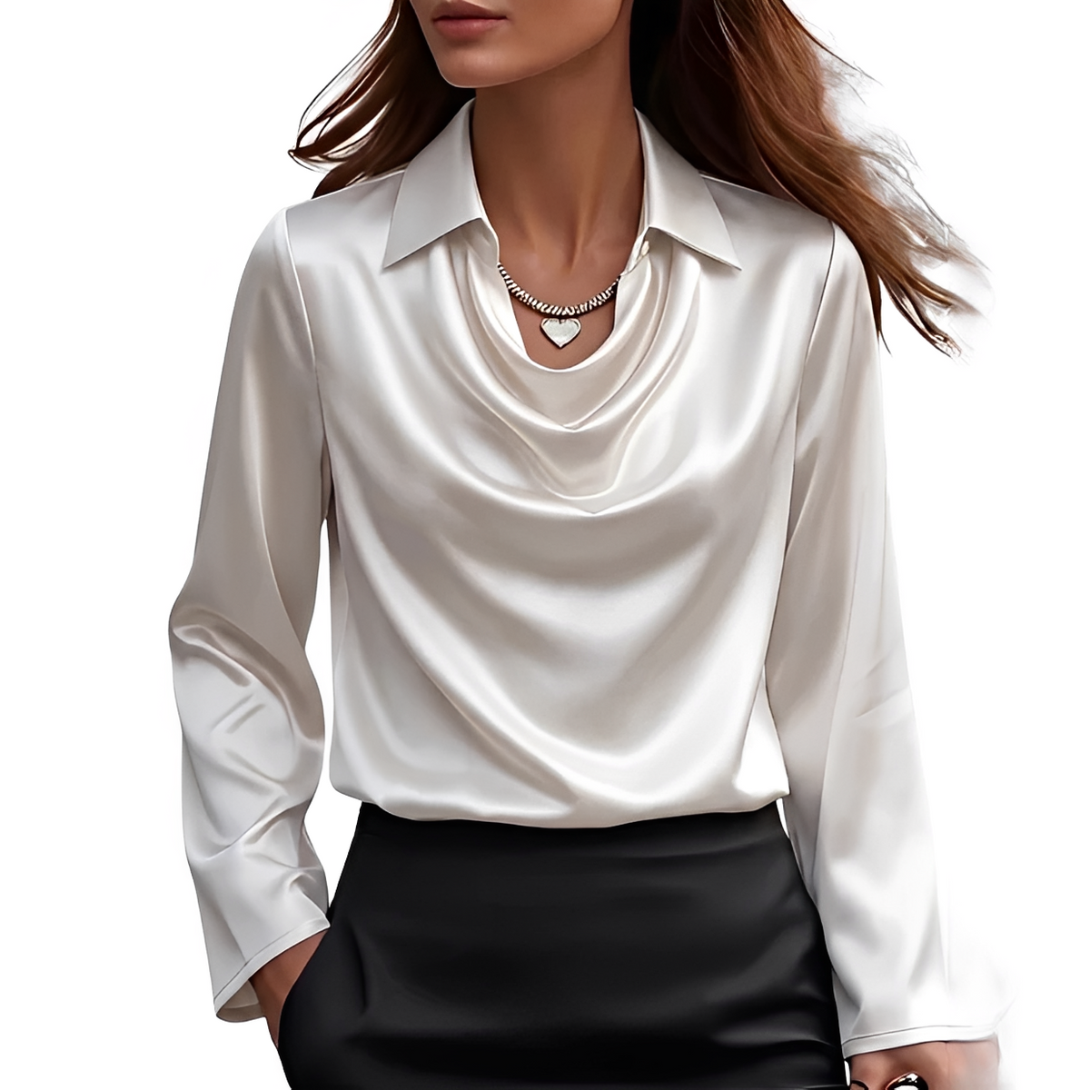 Dynah - Elegancka bluzka z długim rękawem
