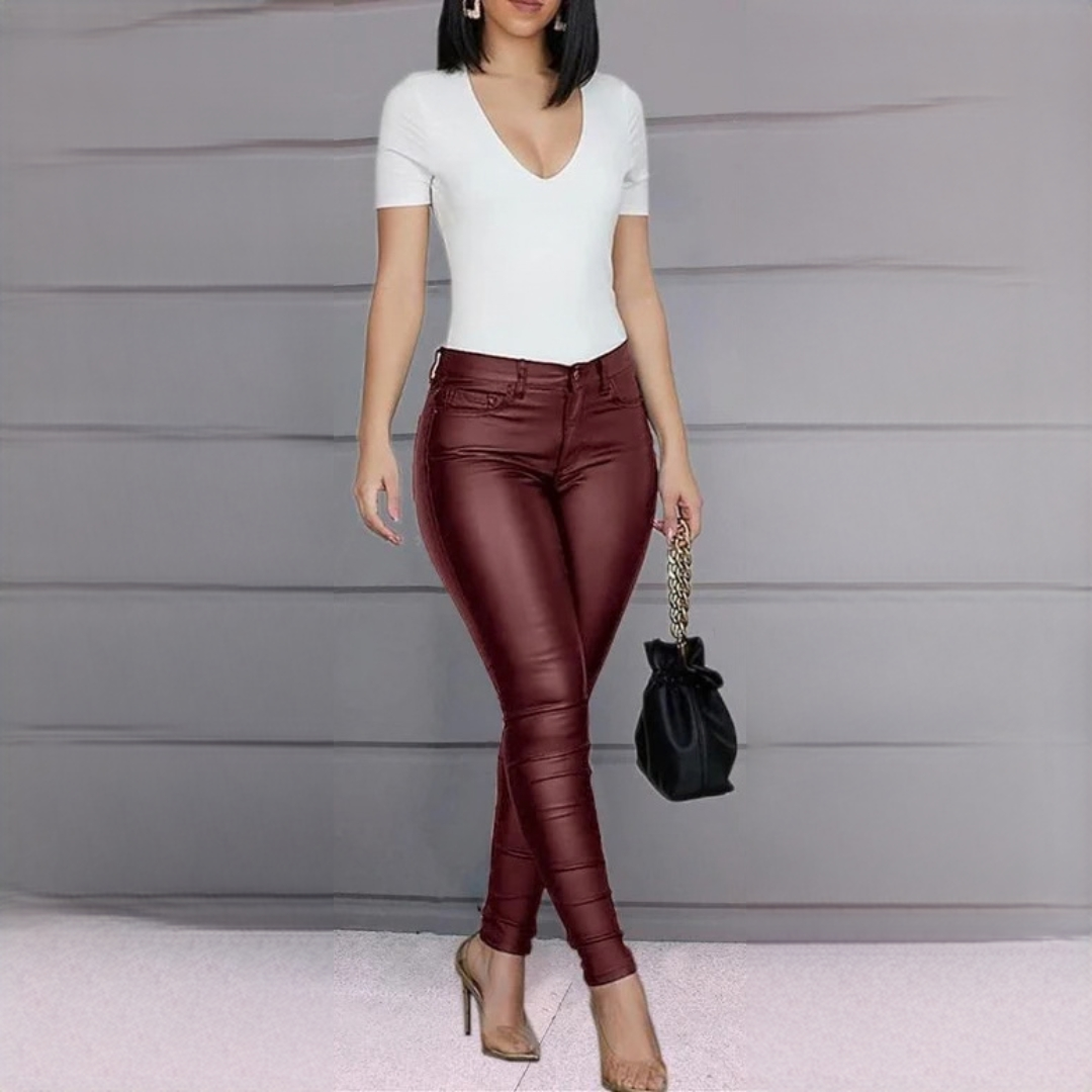 Dina - Eleganckie i stylowe spodnie slim-fit