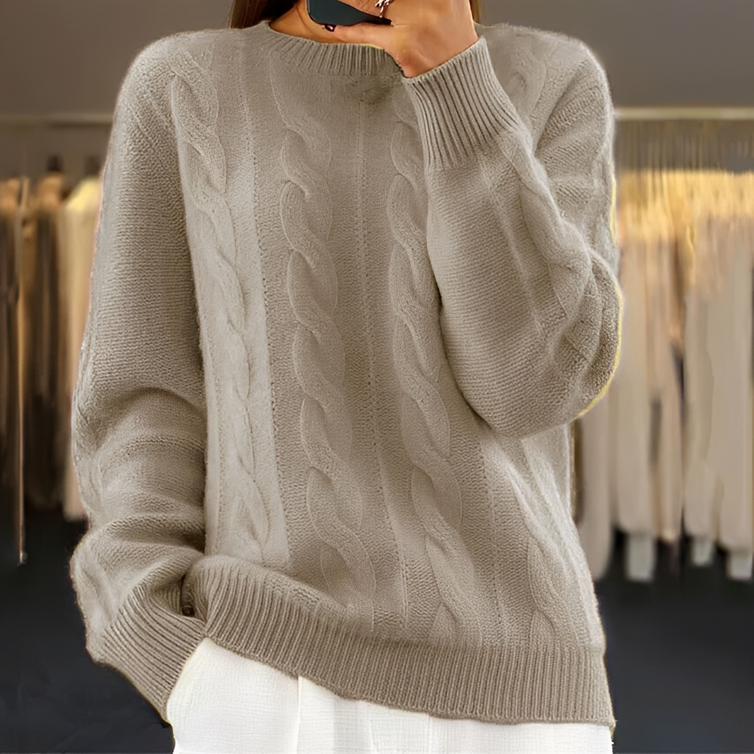 Gloire - Ciepły i stylowy sweter
