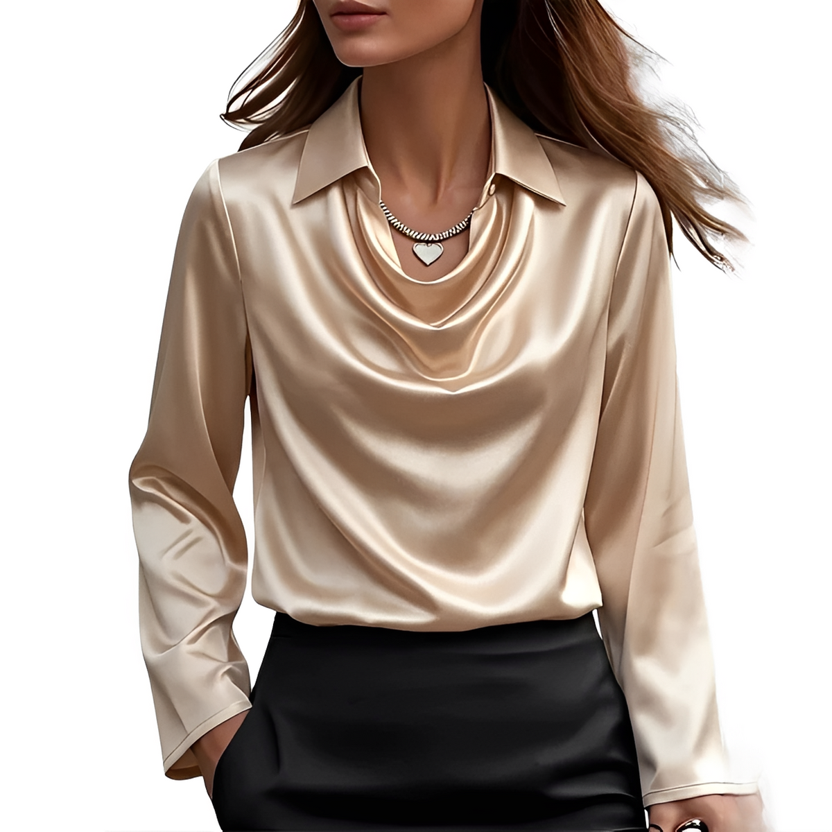 Dynah - Elegancka bluzka z długim rękawem