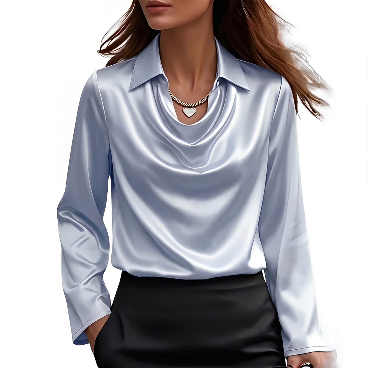 Dynah - Elegancka bluzka z długim rękawem