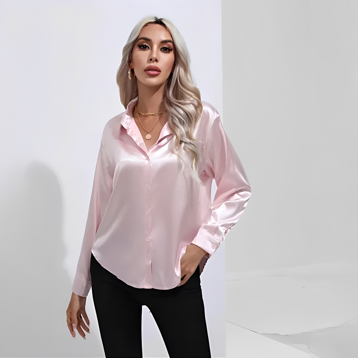 Liliane - Elegancka bluzka z długimi rękawami