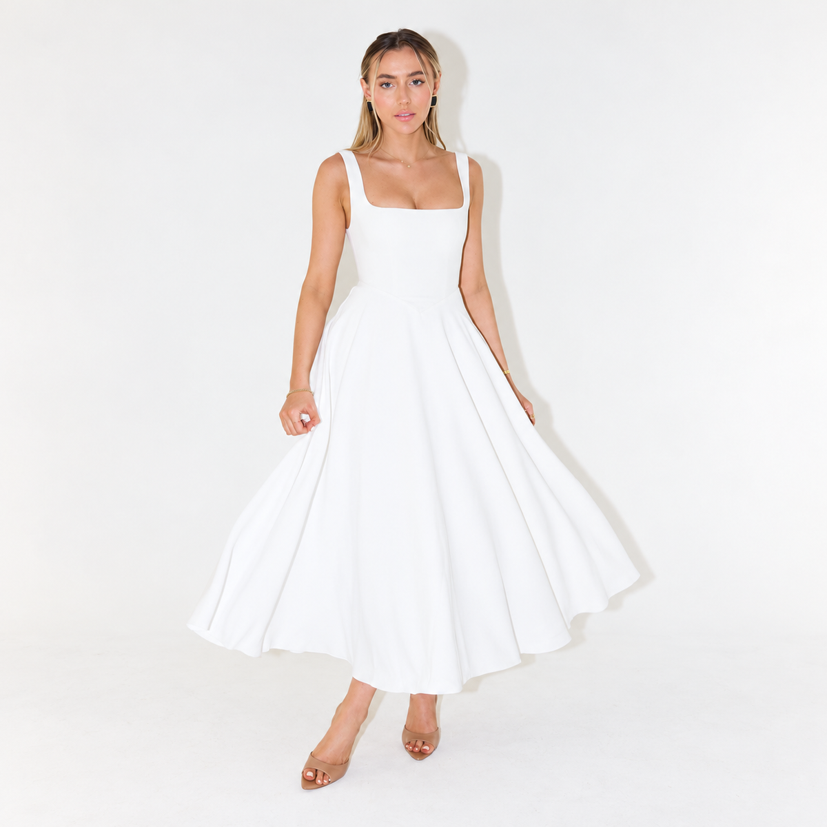Melisa - Midi Sukienka Damska, Elegancka & Wielofunkcyjna