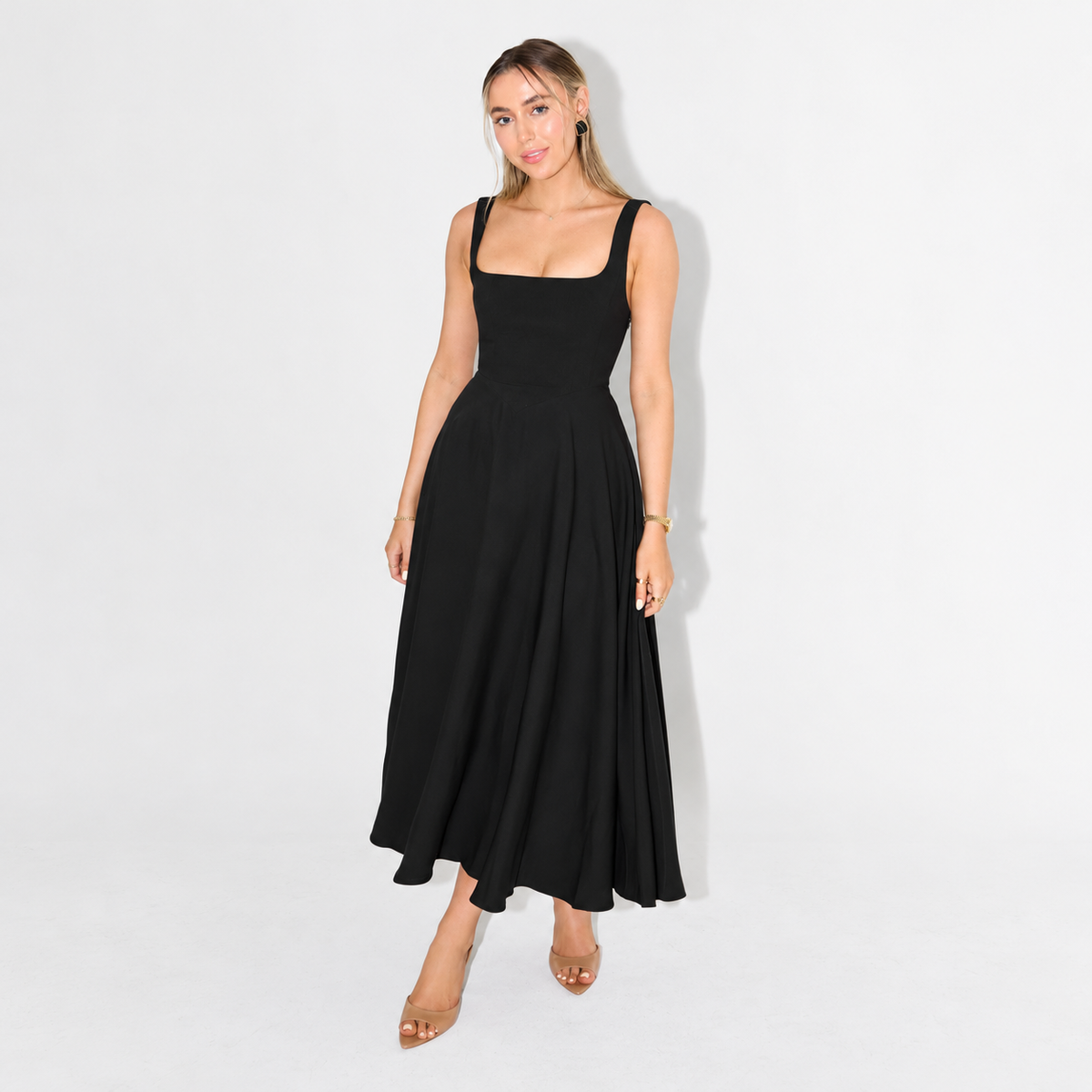 Melisa - Midi Sukienka Damska, Elegancka & Wielofunkcyjna