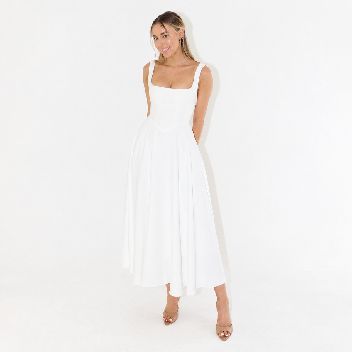 Melisa - Midi Sukienka Damska, Elegancka & Wielofunkcyjna