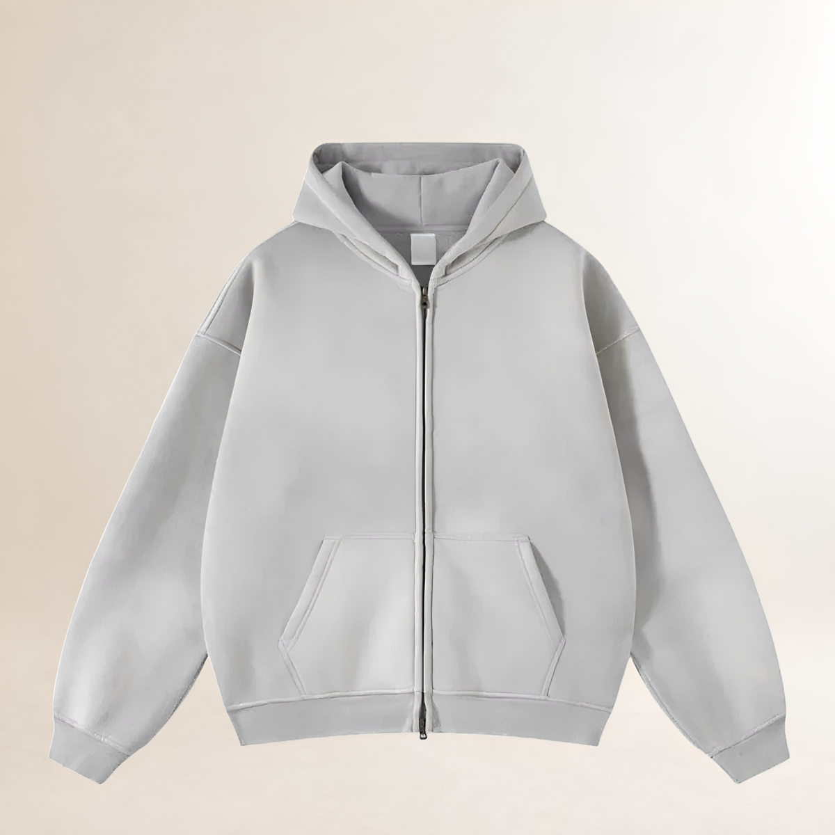 Bluza z kapturem męska z zamkiem oversize miękka
