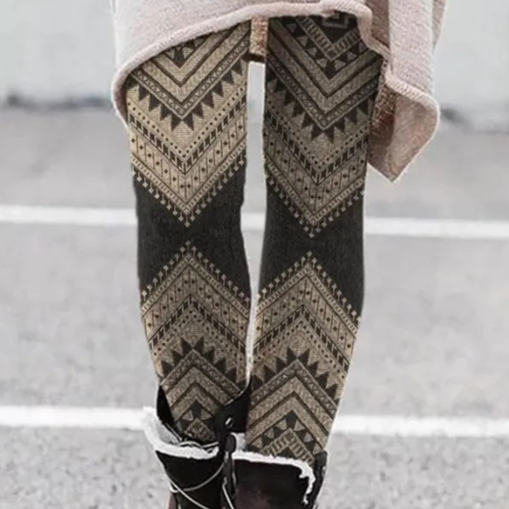 Damskie legginsy z unikalnymi wzorami - rozciągliwe i wygodne