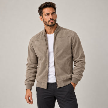Męska kurtka bomberka z zamkiem slim fit casual