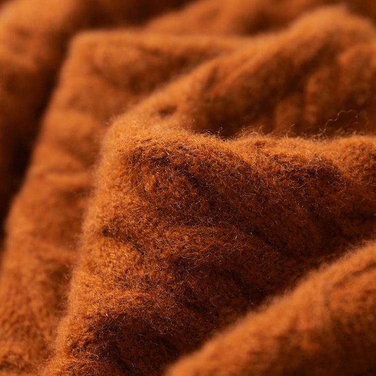 Męski sweter z golfem, regularny krój, teksturowany wzór i ribowanym kołnierzem